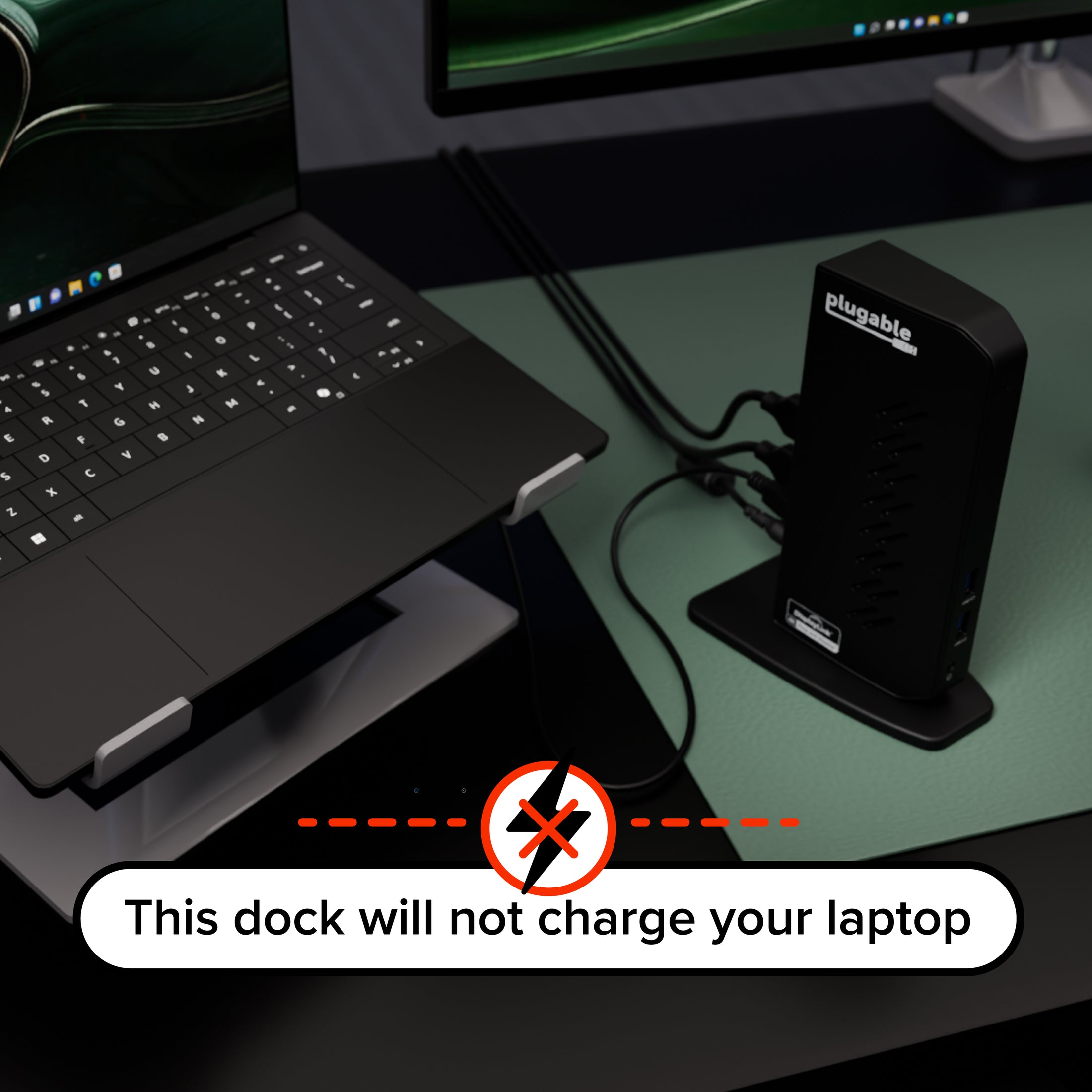 Plugable Universal Docking Station for Dual 4K Monitors (B-Stock)