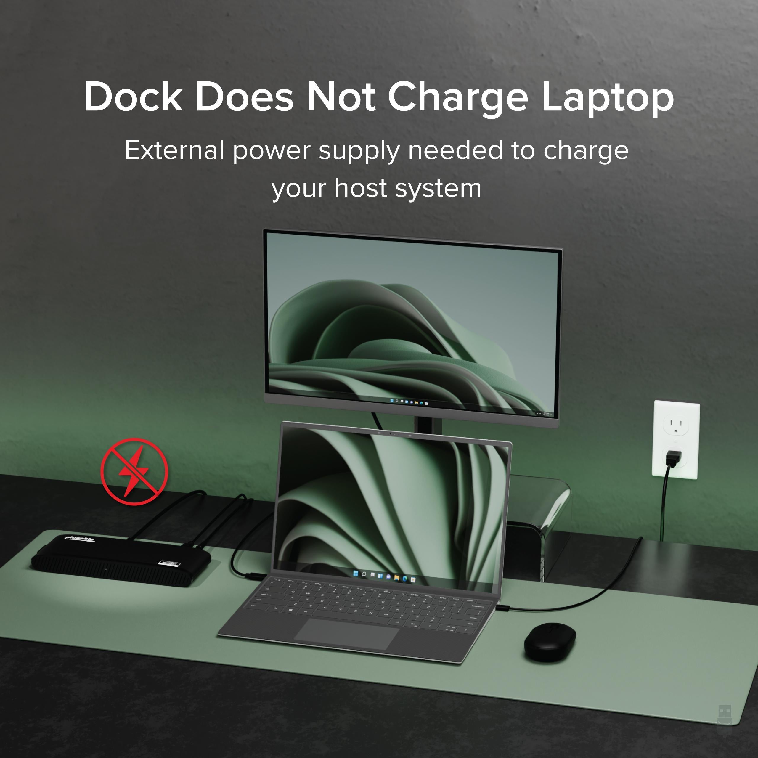 Plugable Universal Dual HDMI Monitor Docking Station for Dell, HP