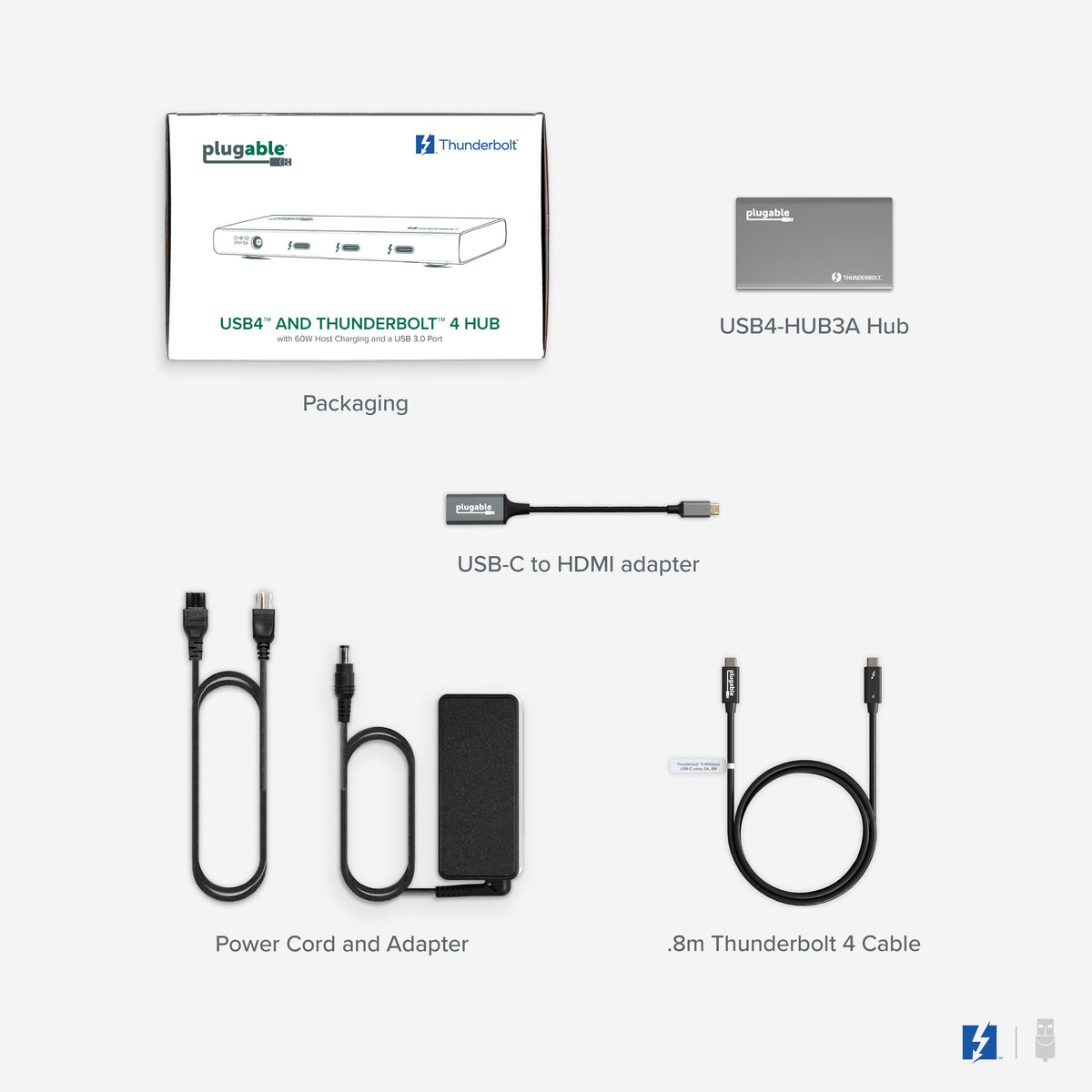 Plugable 5-in-1 Thunderbolt 4 and USB4 Hub ~ Plugable Technologies