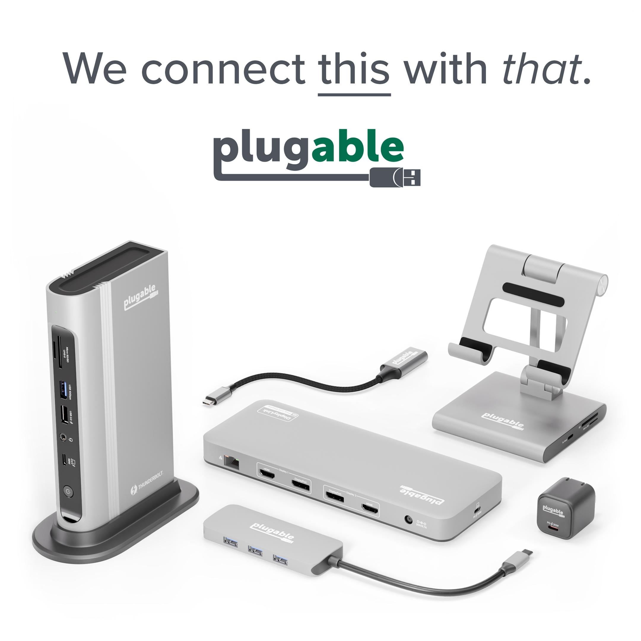 Plugable USB 3.0 and USB-C Docking Station Displaylink-TAA