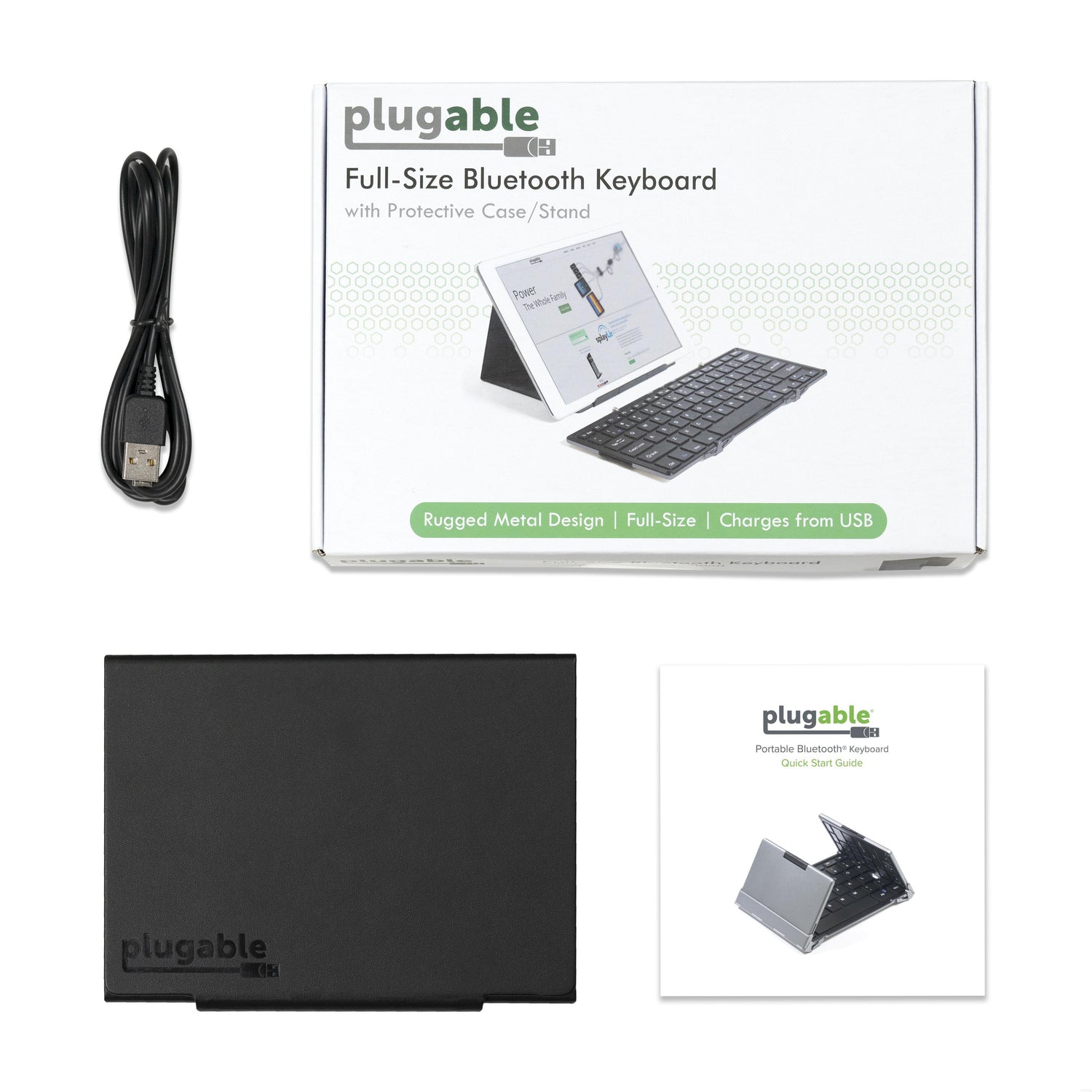Plugable Bluetooth® Full-Size Folding Keyboard and Case ~ Plugable ...
