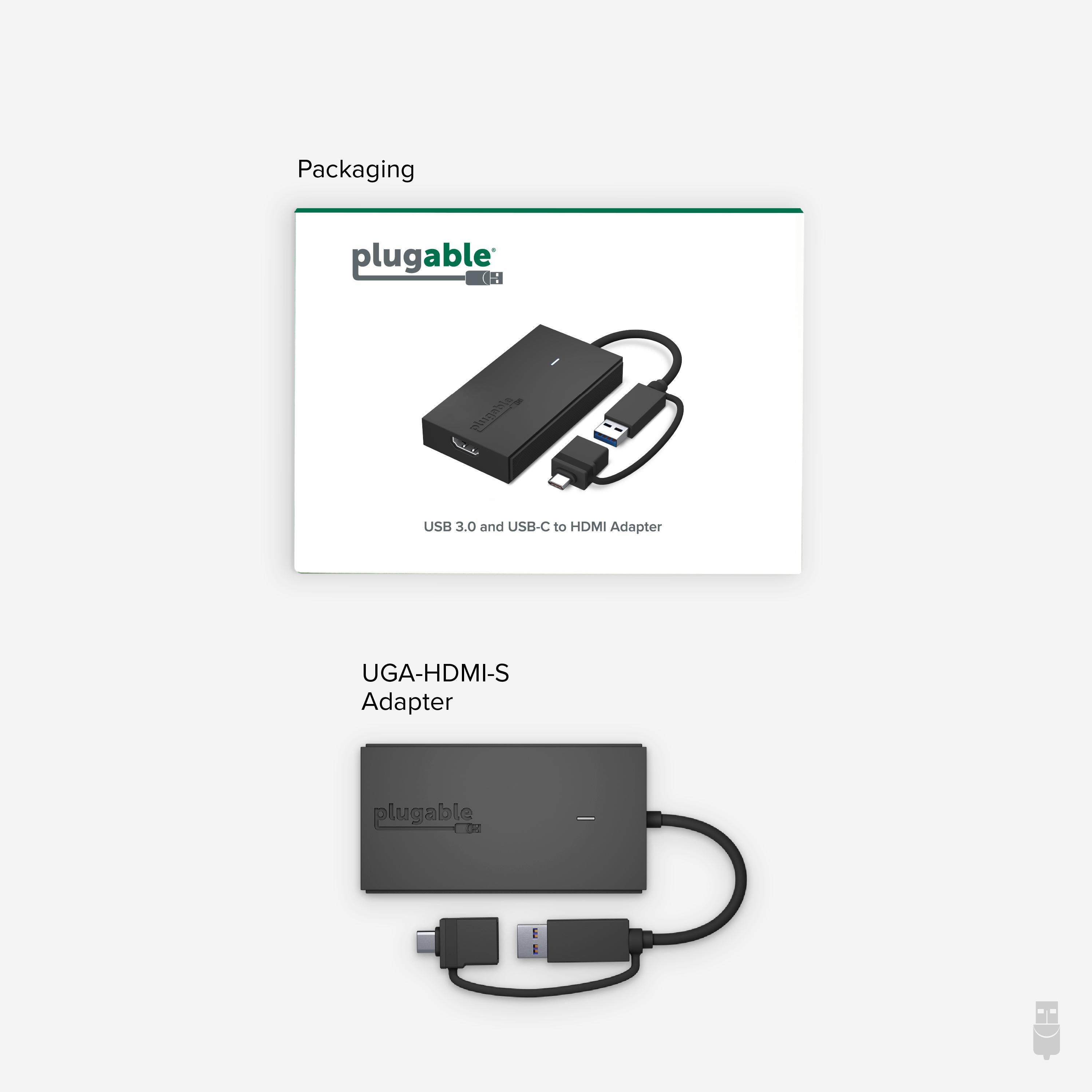 Plugable USB-C or USB 3.0 to HDMI Adapter ~ Plugable Technologies