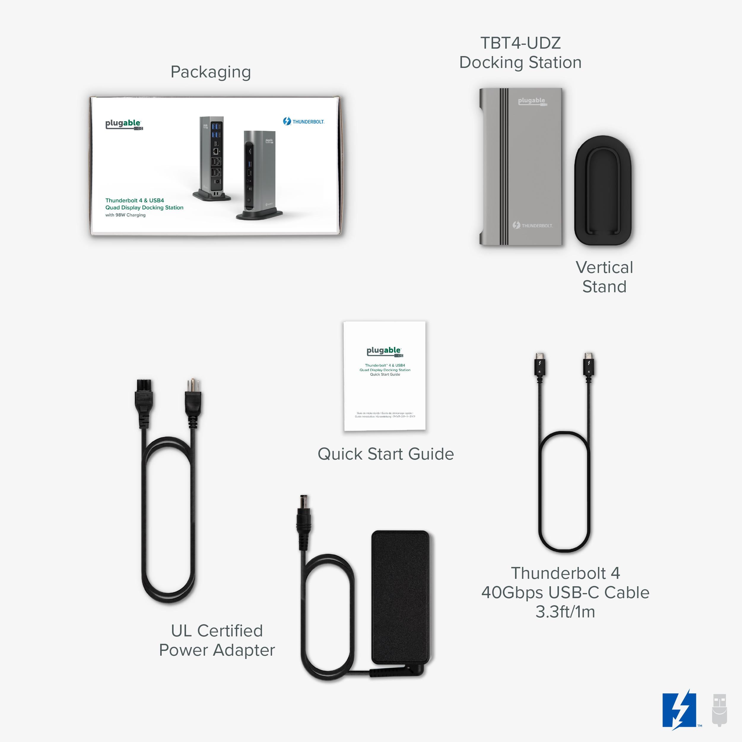 Plugable Thunderbolt™ 4 16-in-1 Docking Station for MacBook Air