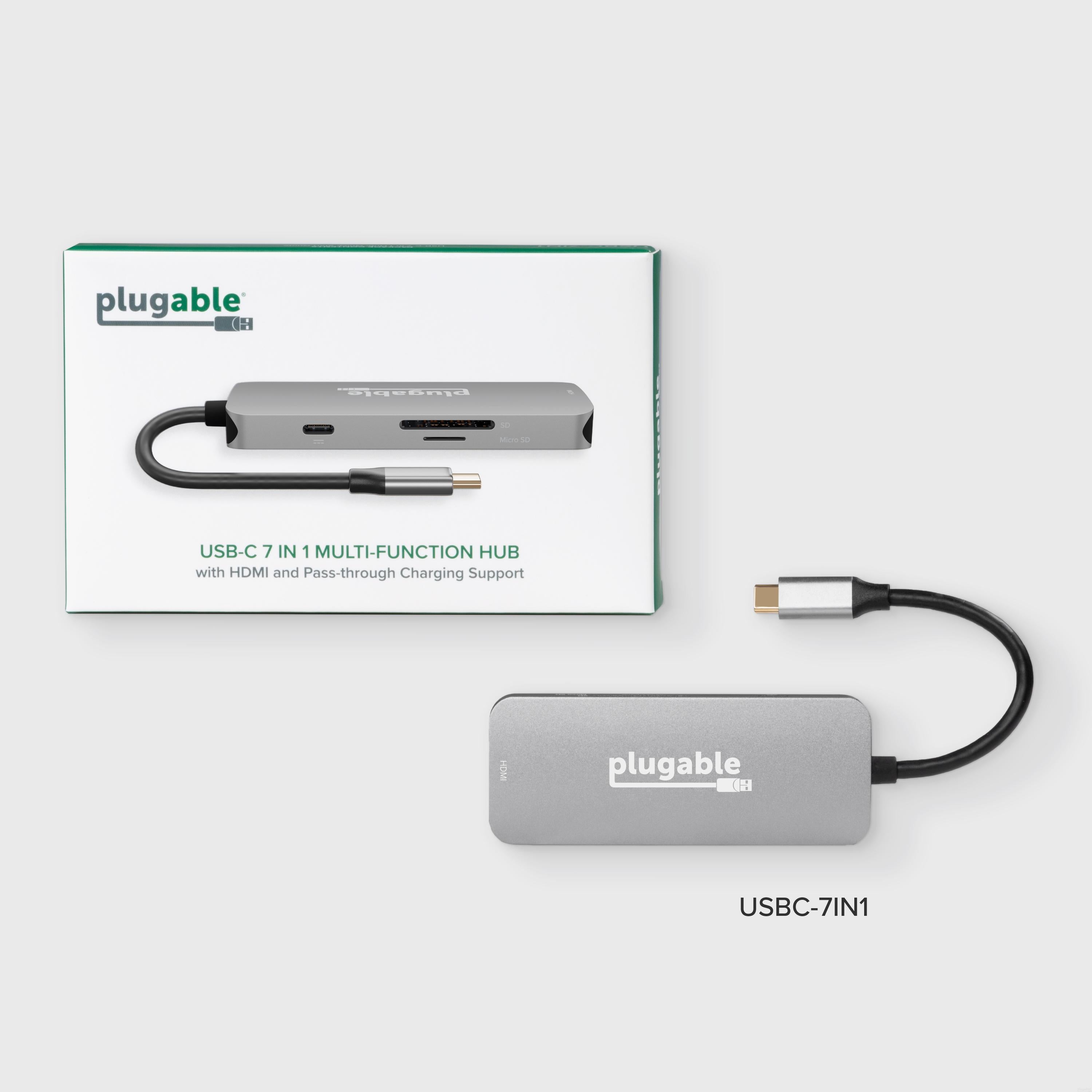 Plugable USB-C 7-in-1 Hub – Plugable Technologies