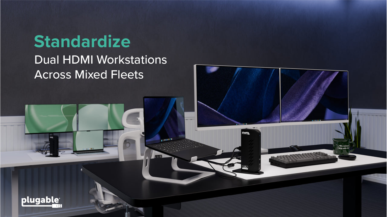 UD-3900Z Standardize Dual HDMI Workstations Across Mixed Fleets