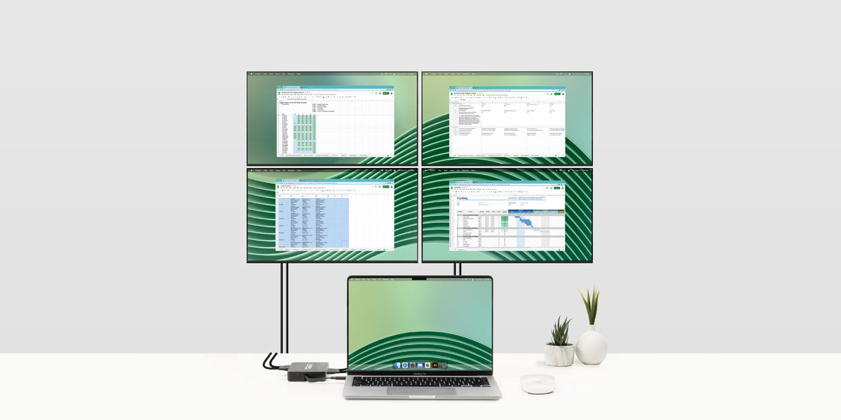 Add Four Big Screens with One Little Device ~ Plugable Technologies