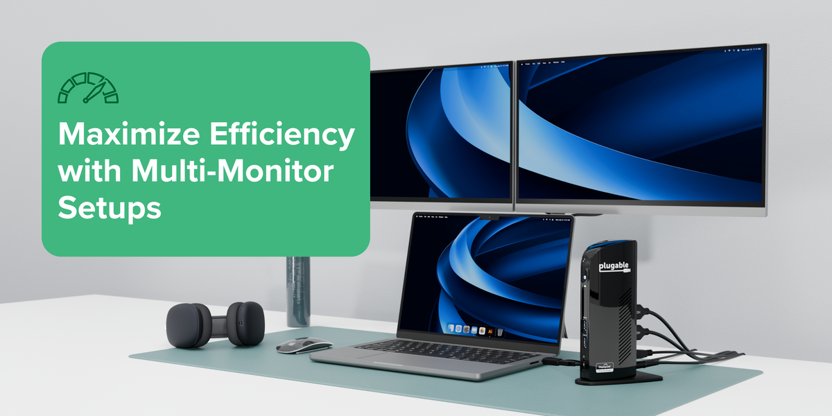 Maximize Efficiency with Multi-Monitor Setups ~ Plugable Technologies