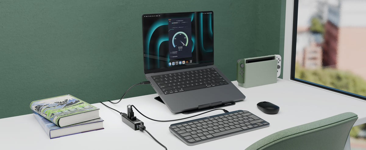 USB3-HUB3ME Setup with Laptop