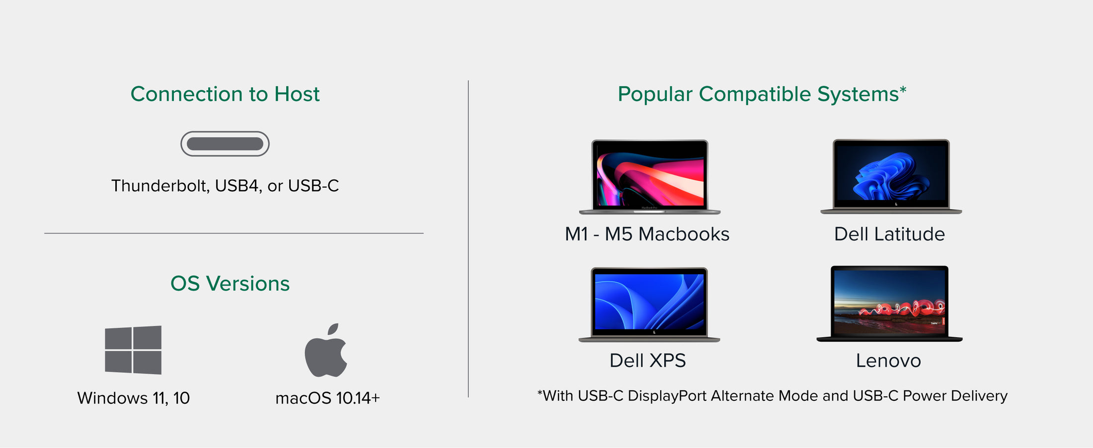 us c dock compatible with windows and macos