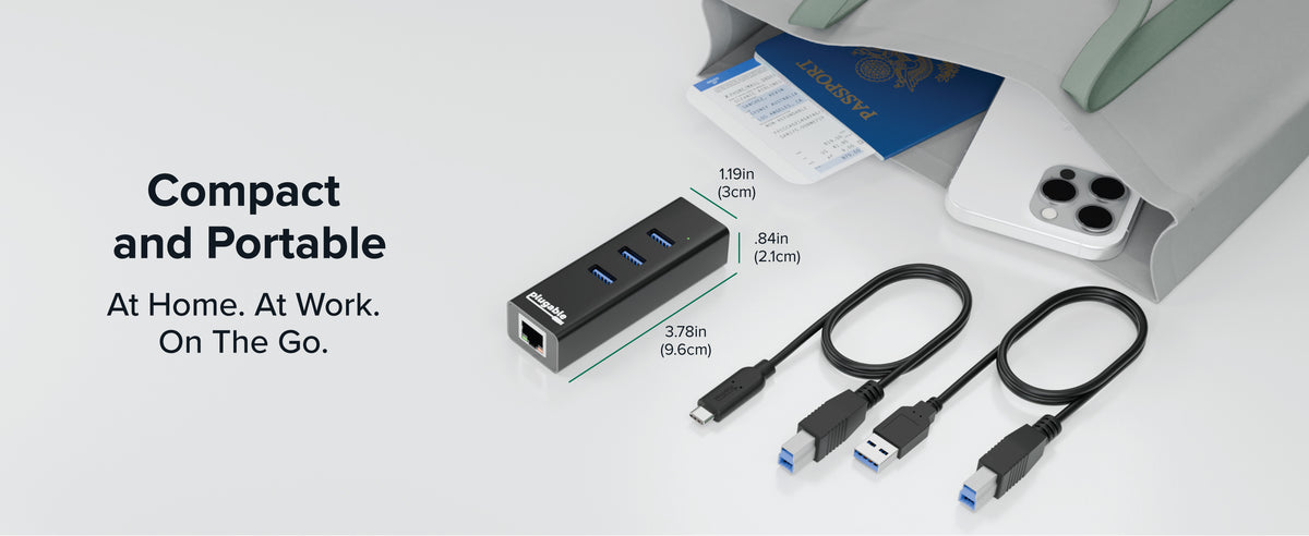 USB3-HUB3ME Compact and Portable