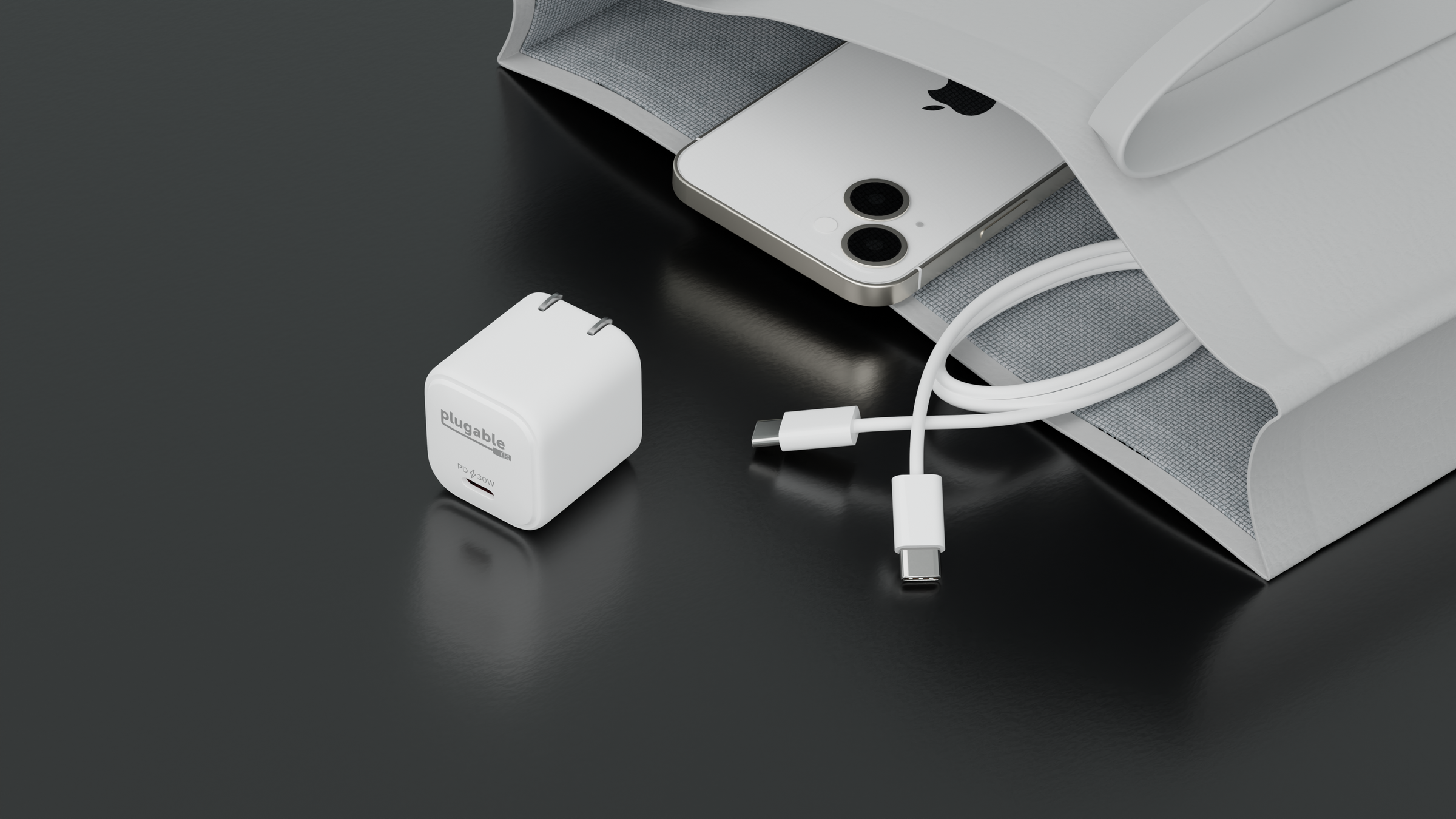 Charge your iPhone 15 with Plugable 