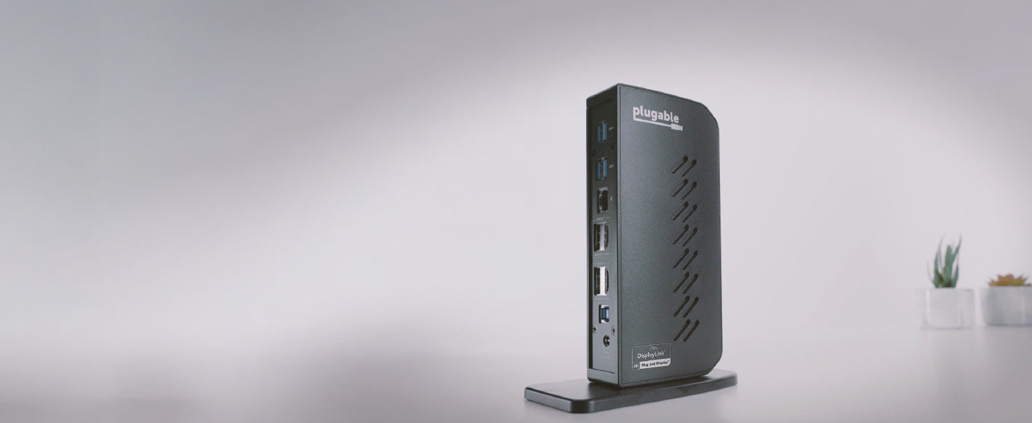 Plugable Universal Docking Station for Dual 4K Monitors ~ Plugable