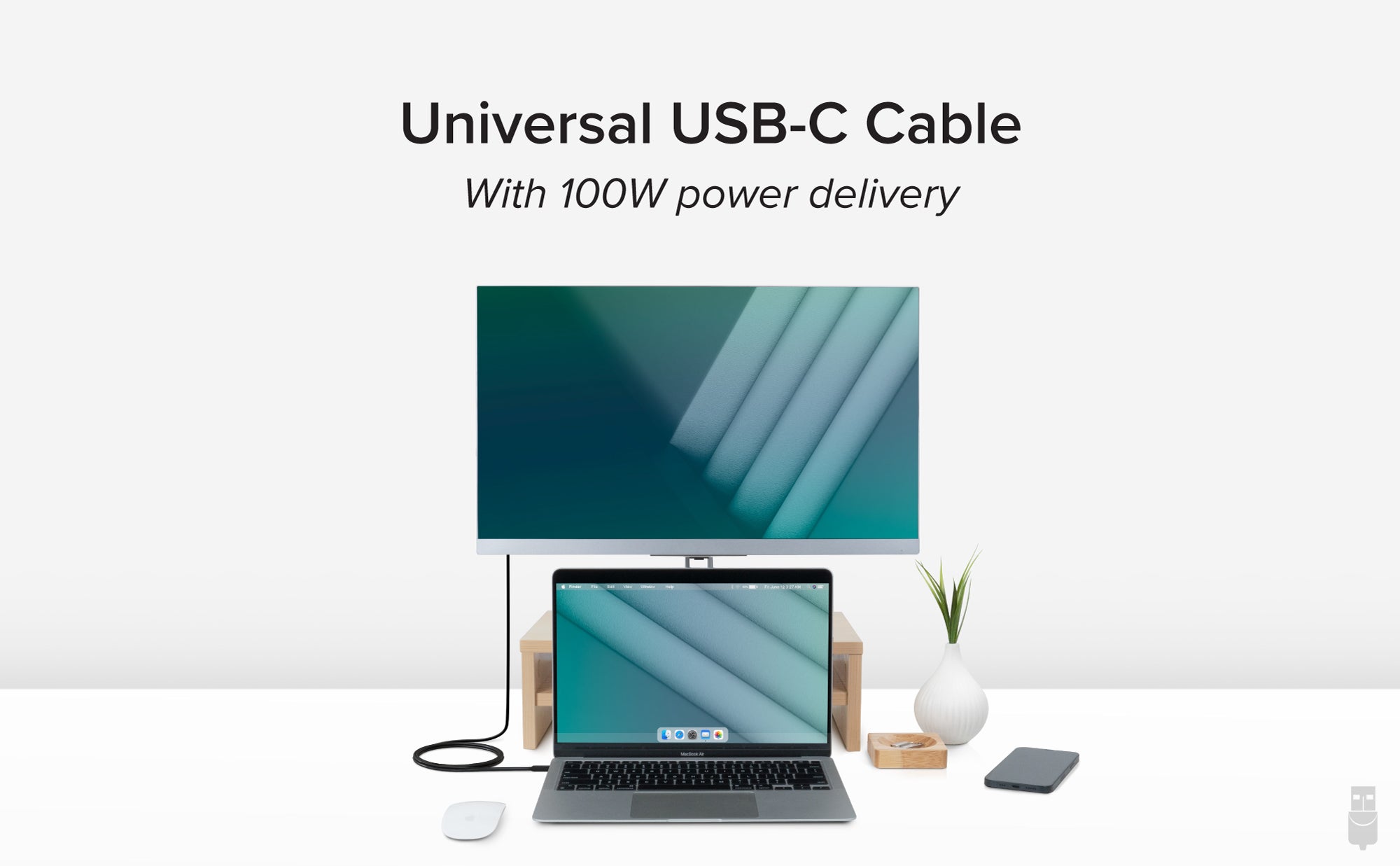 USB-C 100W 2 Meter Charging Cable (M/M)