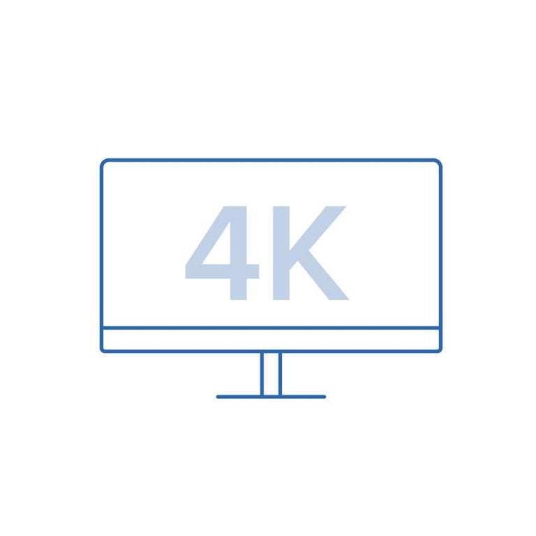 4K Monitor Line Drawing