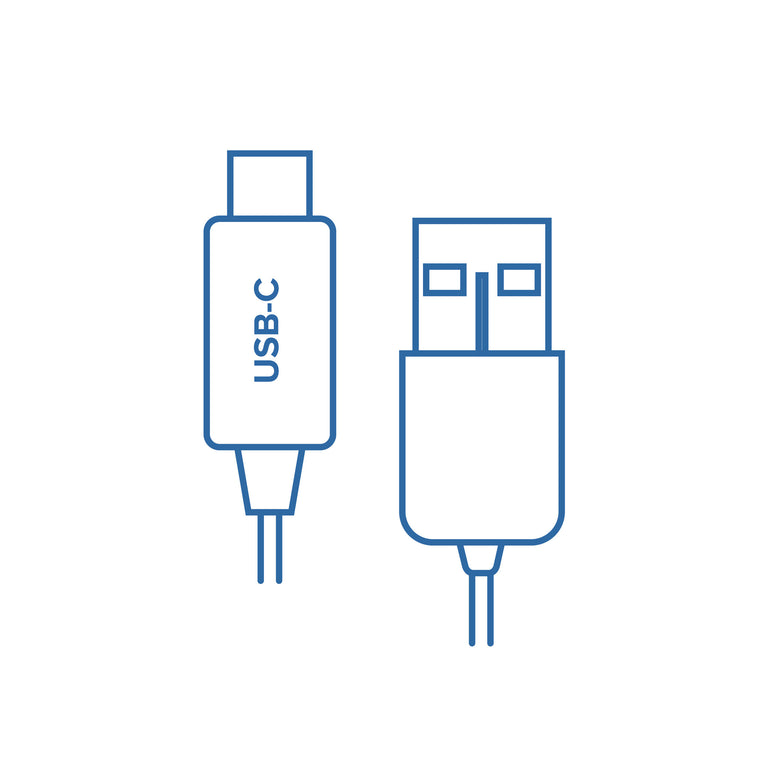 Image diagram of USB-C to USB-A cable