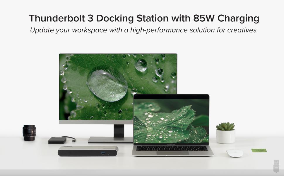 Plugable Thunderbolt™ 3 Docking Station with 85W Host Charging