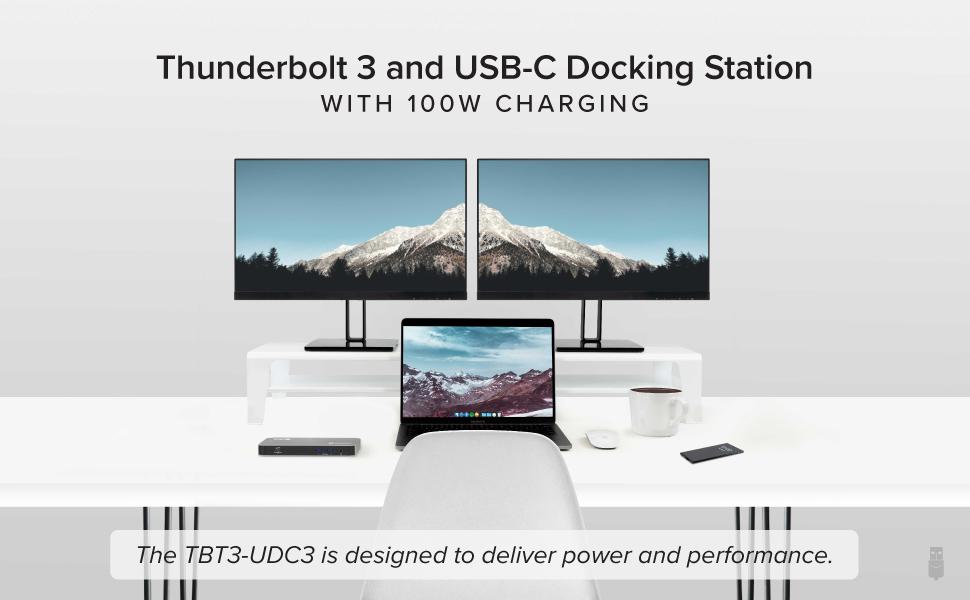 Thunderbolt 3 and USB-C Docking Station with 100W charging