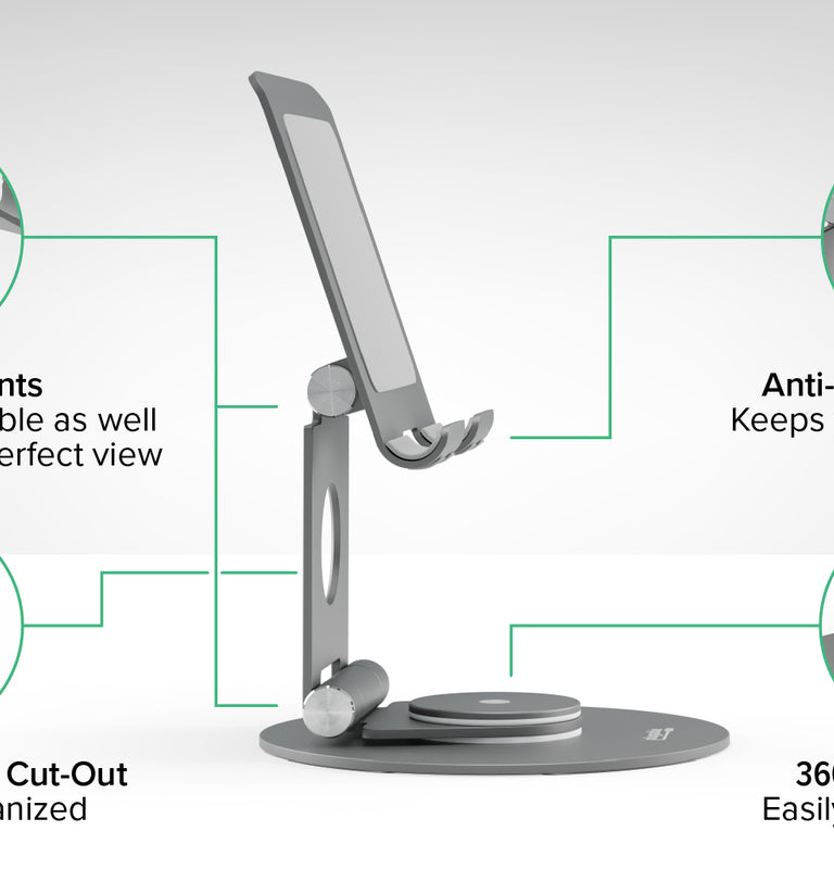 Plugable Universal Tablet Stand, 360° Rotating Base ~ Plugable Technologies