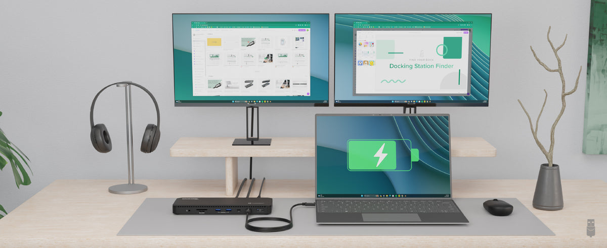 Plugable Thunderbolt 4 Dock for 4K Dual Monitors or Single 8K, 100W La ...