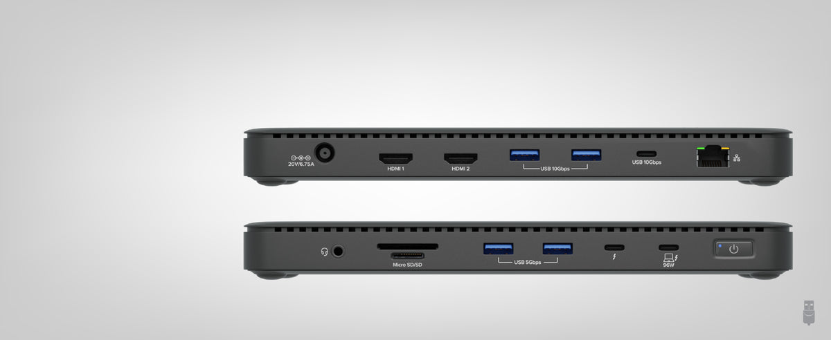 Plugable Thunderbolt 4 Dock for 4K Dual Monitors or Single 8K, 100W La ...