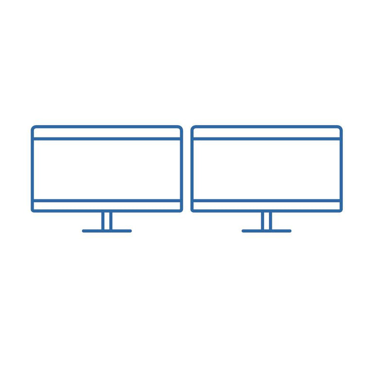 Image diagram of two monitors