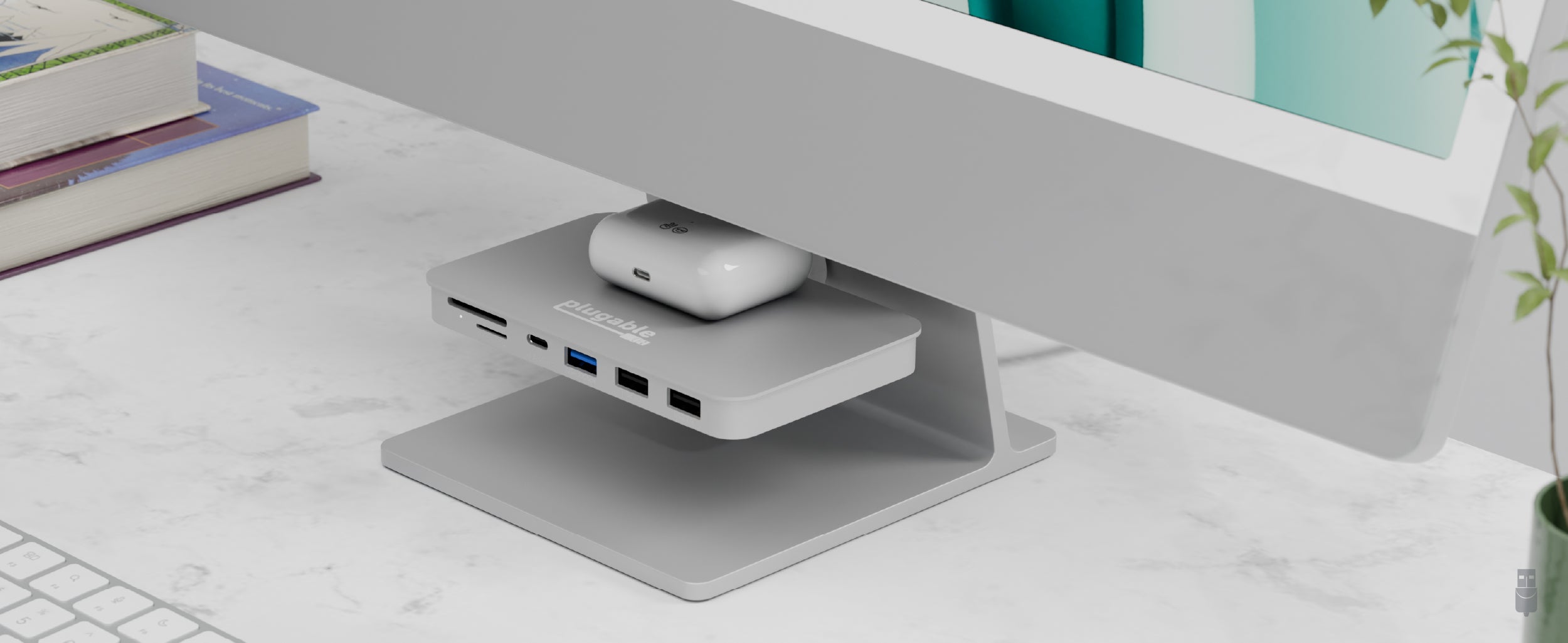 Plugable 6-in-1 USB-C Hub for iMac 24 Inch ~ Plugable Technologies