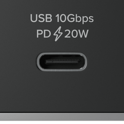 Close up of a USB-C data only port with PD