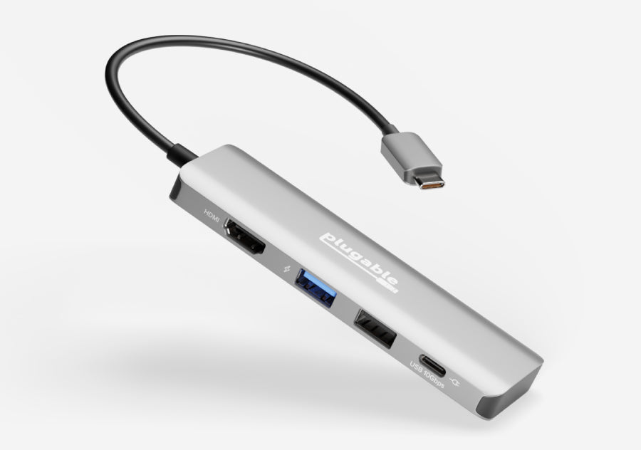 Plugable 4-in-1 USB-C Hub with 4K HDMI, 100W Charging – Plugable