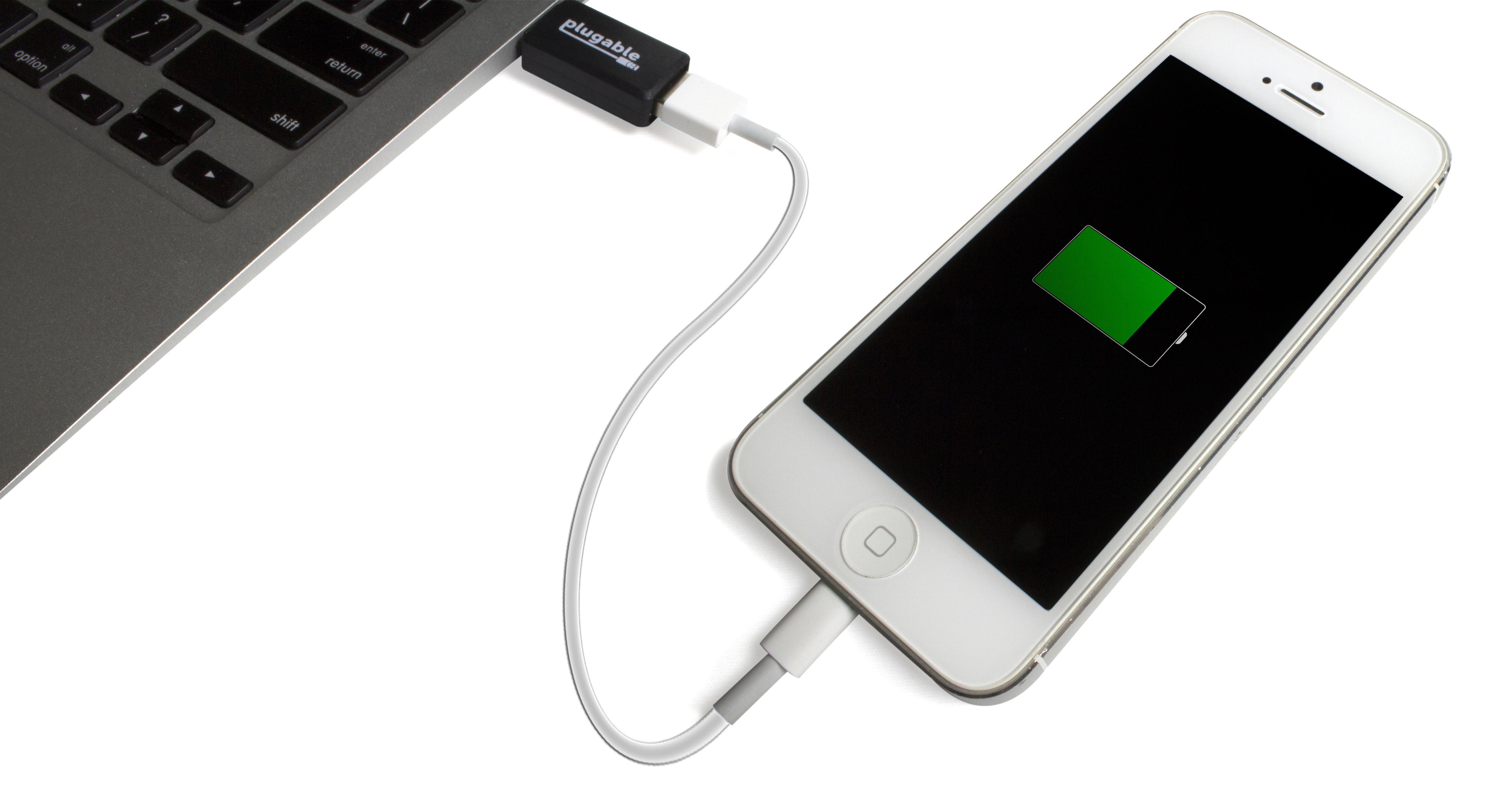 Plugable USB Data Blocker, Protects Against Juice Jacking