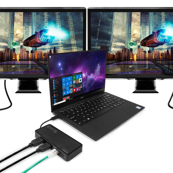 dual monitor desktop configuration with laptop and usbc-6950-hdmi