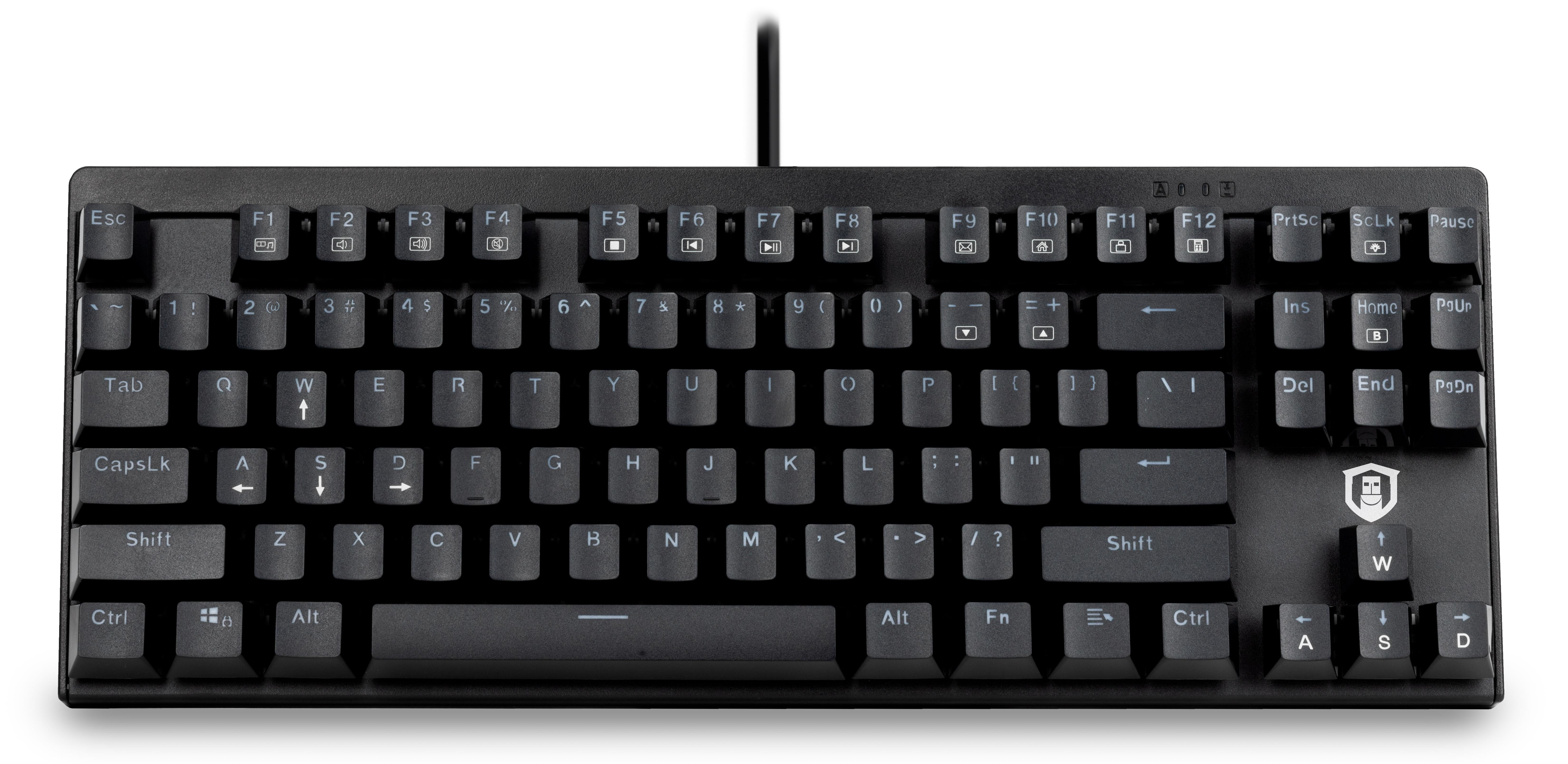 Plugable Full Size 104-Key Mechanical Keyboard With Blue-Style