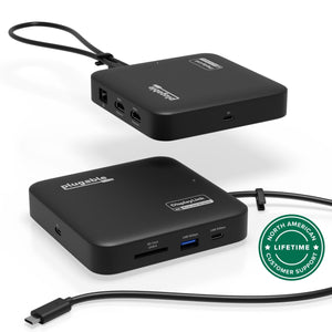Plugable USB-C Dual HDMI Docking Station, 100W Pass Through Charging main image