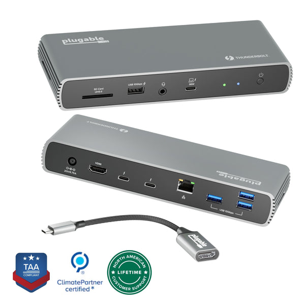 Plugable Thunderbolt 4 & USB4 HDMI Docking Station with 96W