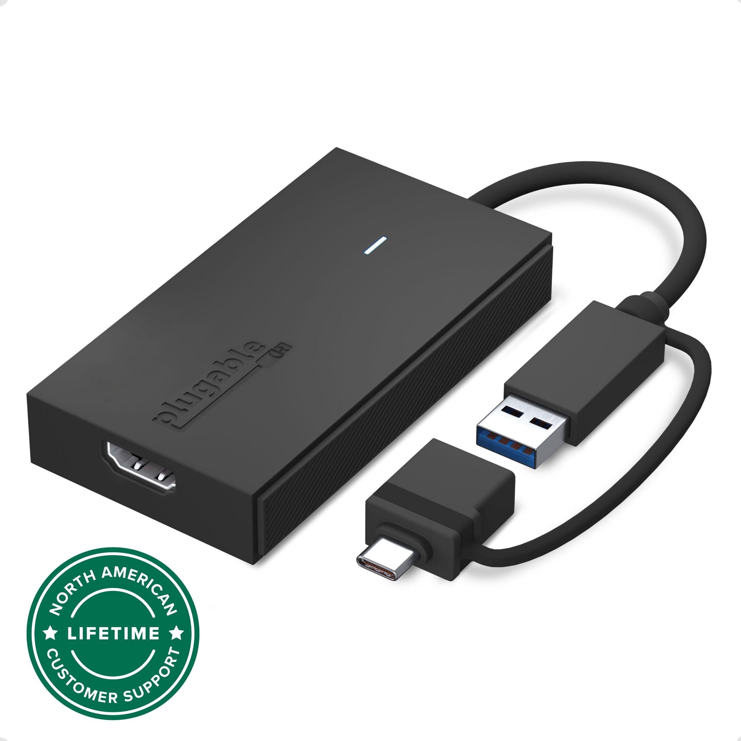 Plugable USB-C or USB 3.0 to HDMI Adapter ~ Plugable Technologies