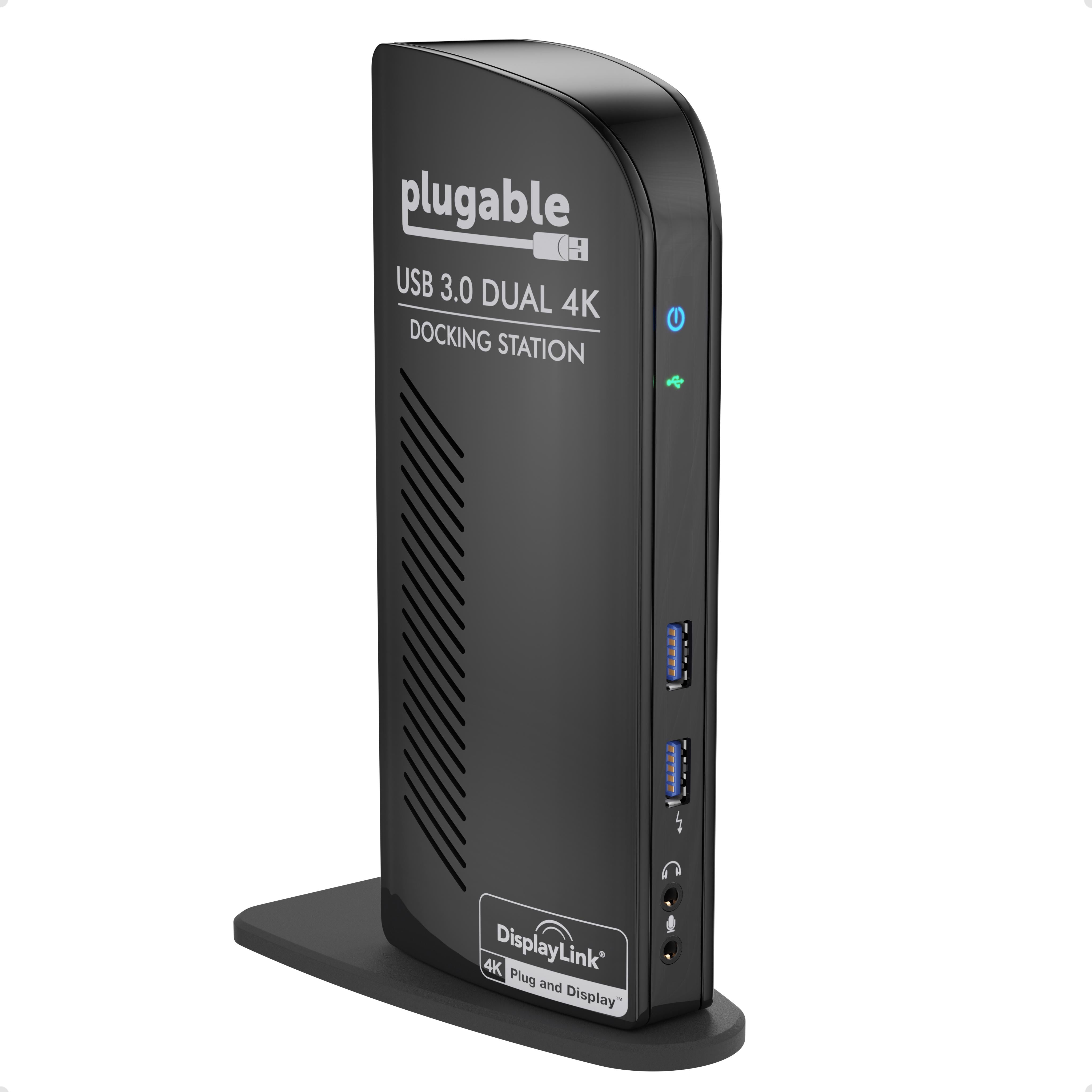 【美品】Plugable UD-6950 ドッキングステーション 4Kデュアル Plugable UD-6950 USB 3.0 Dual DisplayPort 4K Docking Station