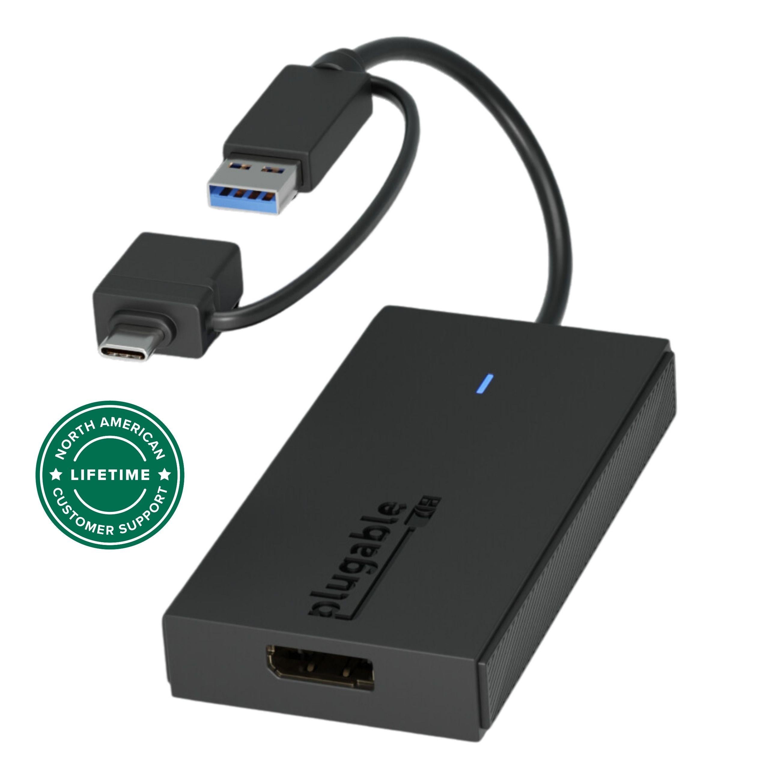 Plugable USB-C or USB 3.0 Quad HDMI Adapter ~ Plugable Technologies