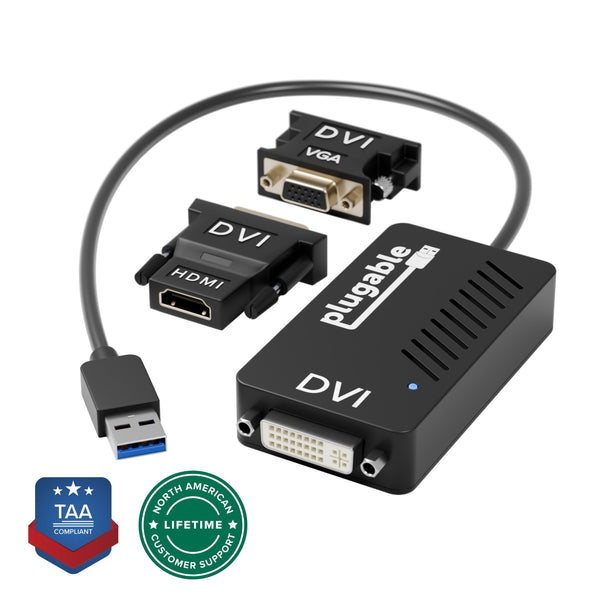 Tek Republic USB3.0接続グラフィックアダプター HDMI/DVI対応 TUA-300 Plugable USB 3.0 HDMI/DVI/VGA Adapter for Multiple Monitors
