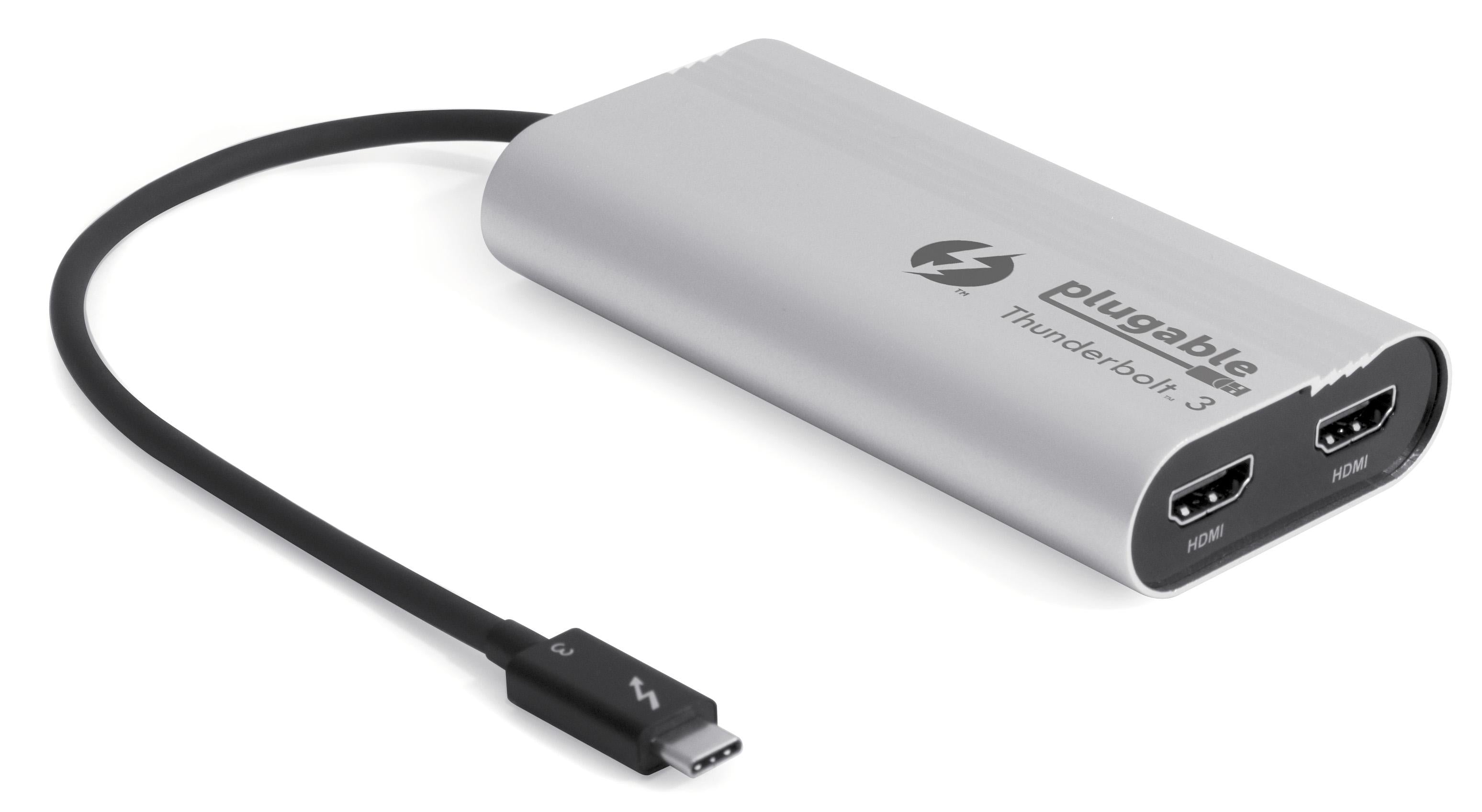 Plugable Thunderbolt™ 3 Dual Display HDMI 2.0 Adapter for Mac