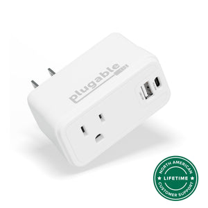 Plugable Outlet Extender with USB and USB-C Charger main image