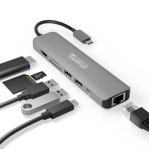 Plugable USB-C 7-in-1 Hub with Ethernet main image