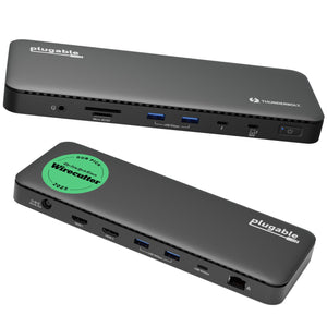 Plugable Thunderbolt 4 Dock for 4K Dual Monitors or Single 8K, 100W Laptop Charging main image