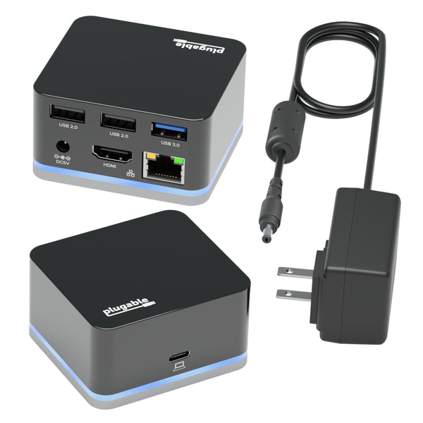Plugable USB-C Laptop Dock for Portable Work Stations Plugable