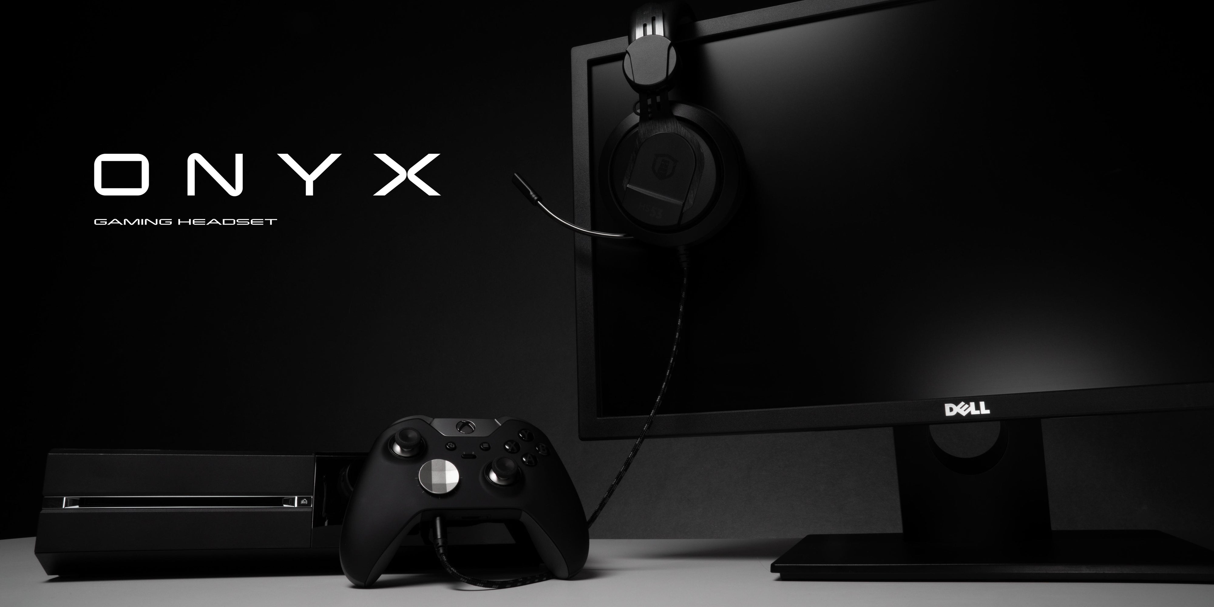 Image featuring gaming products along with the Plugable Performance Onyx (TRRS-HS53) headset