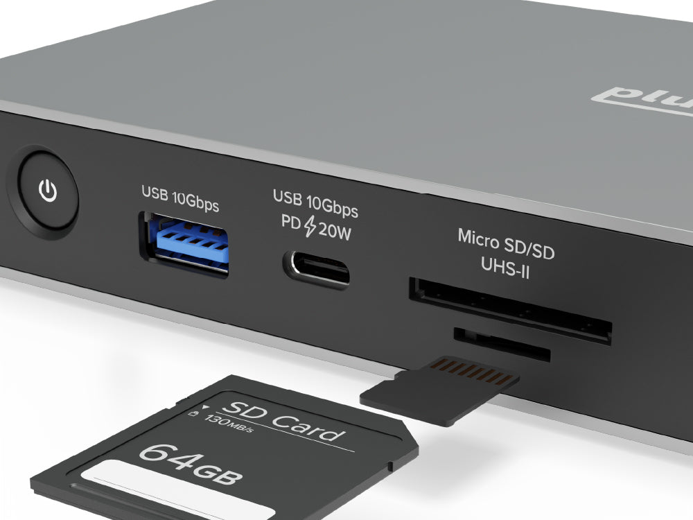 SD and Micro SD card ports on the UD-4VPD docking station