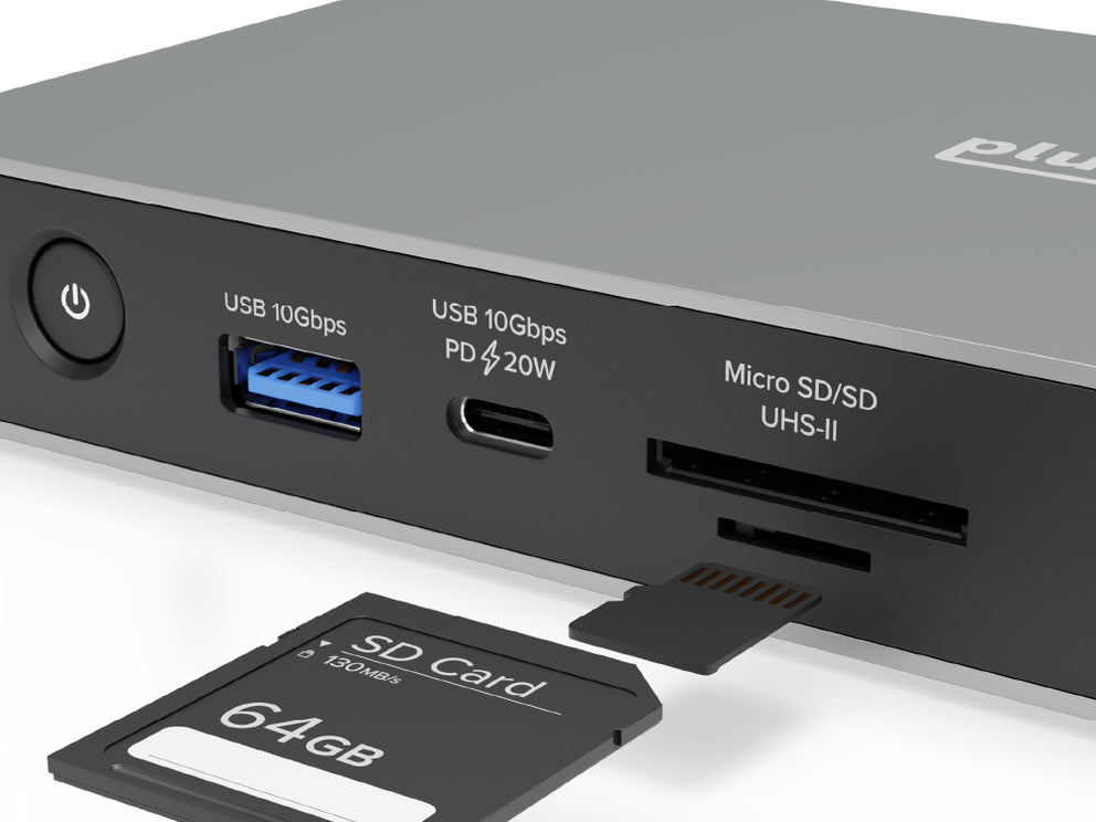 Plugable USB4 Dual Monitor Docking Station with 4K 120Hz HDMI, 100W Ch ...