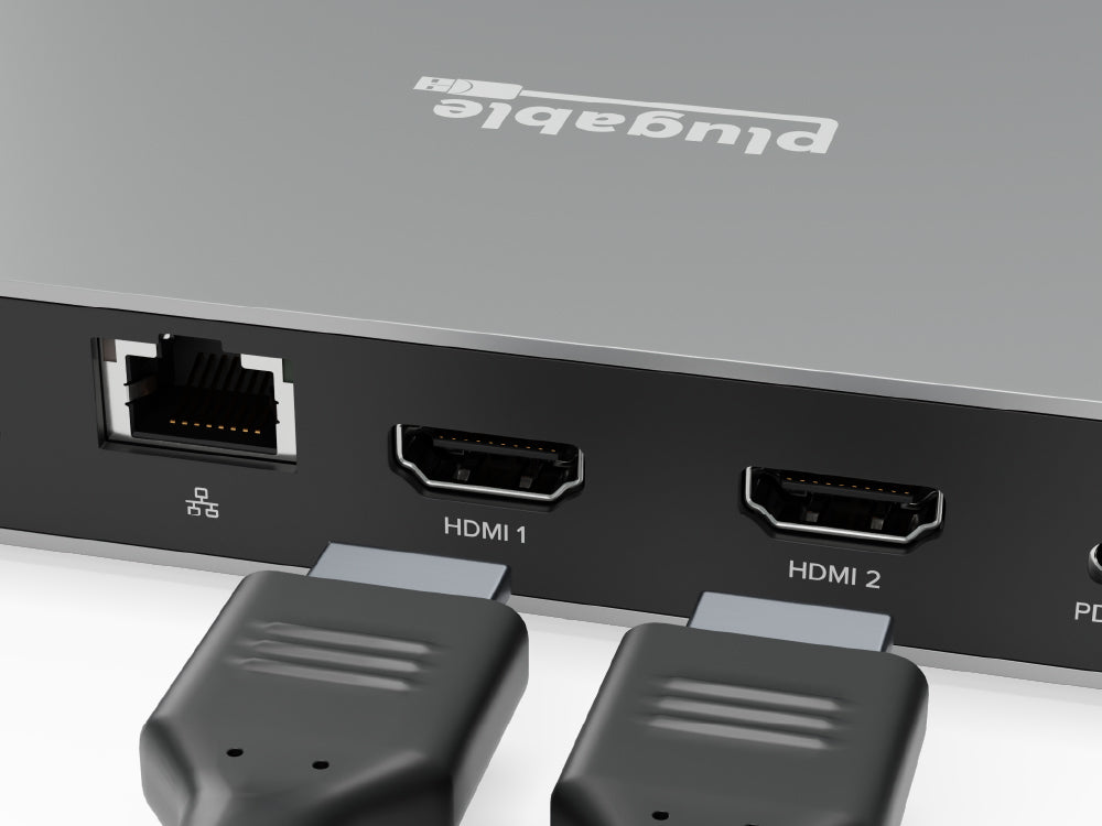 HDMI ports on the UD-4VPD docking station