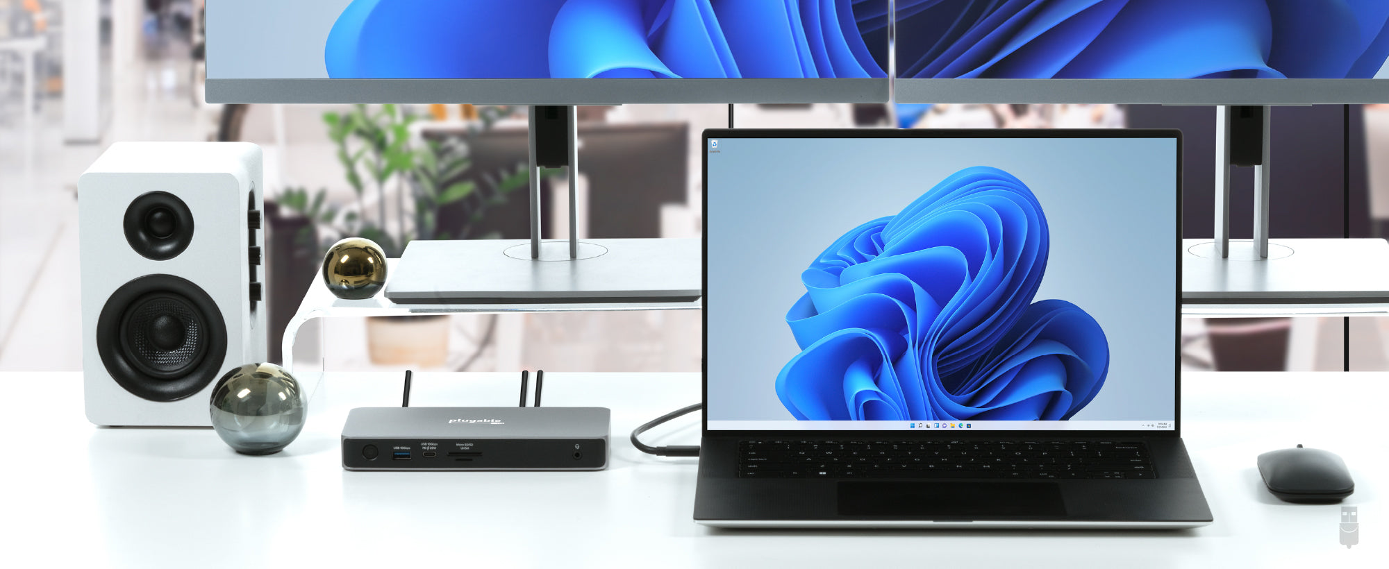 Soundlogic Faltbarer Notebook- und Tablet-Tisch 4x USB-Ports
