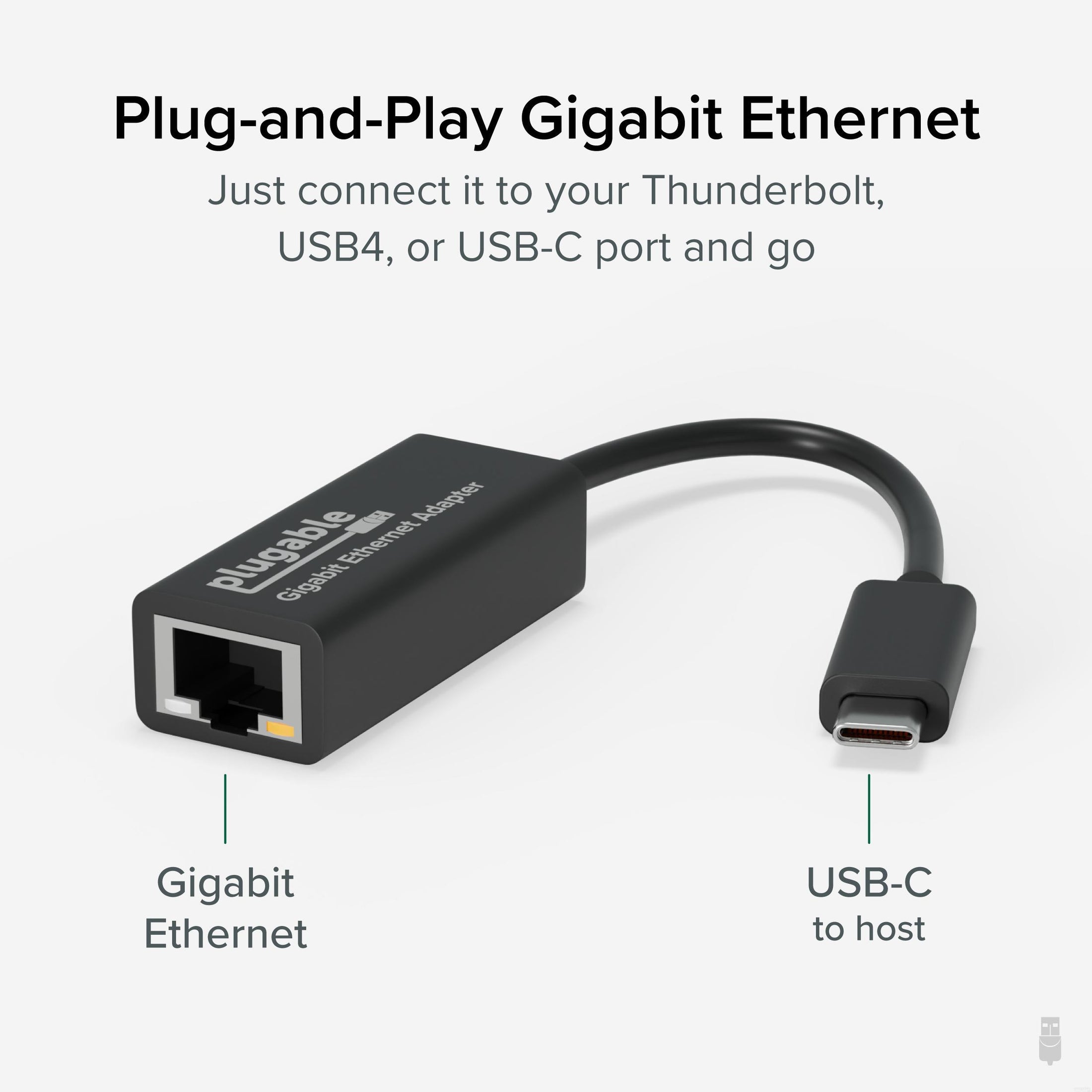 Plugable USB-C to Gigabit Ethernet Adapter USBC-TE1000 B&H Photo