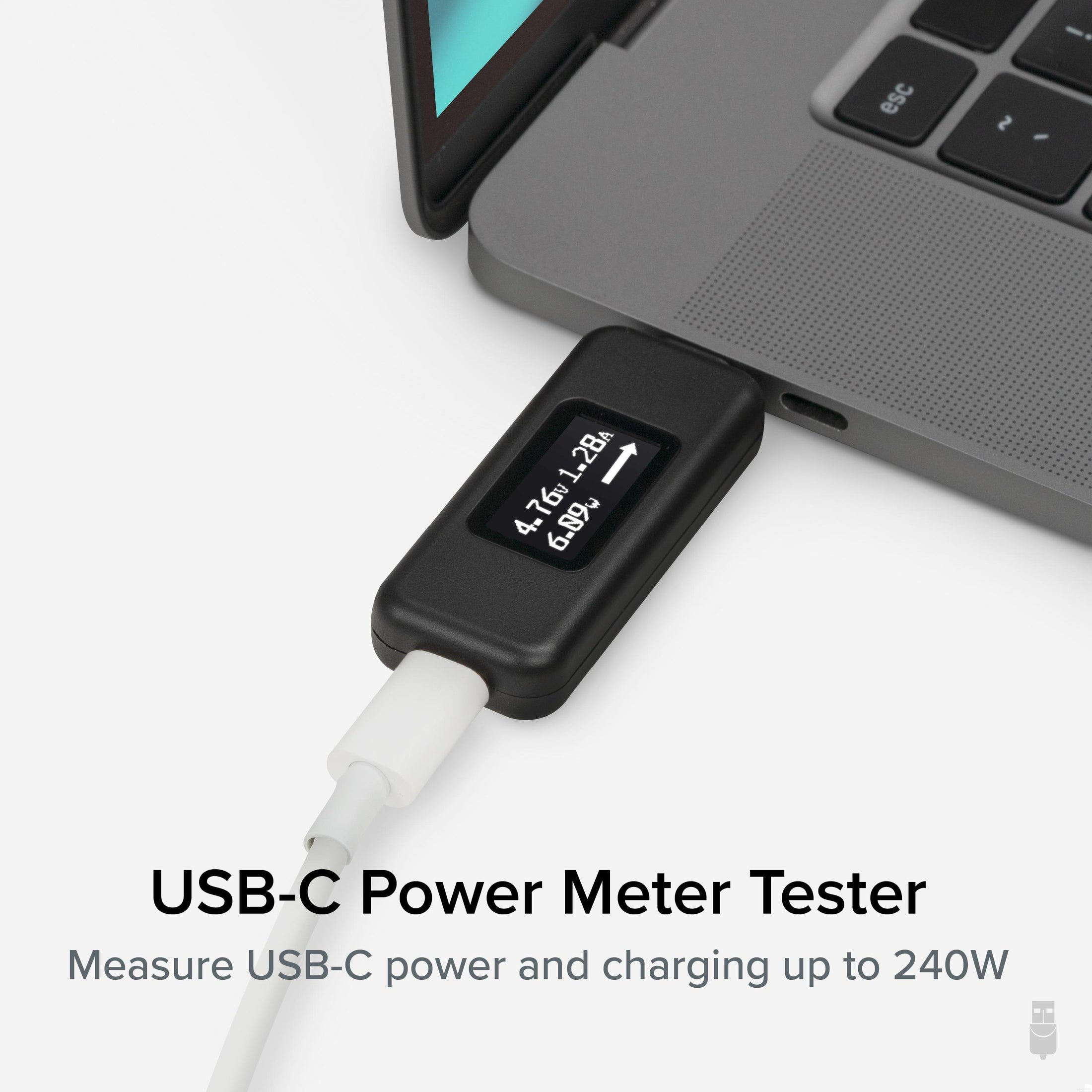 Plugable USB-C Extension Cable with Built-In Multimeter Tester, Fast C –  Plugable Technologies