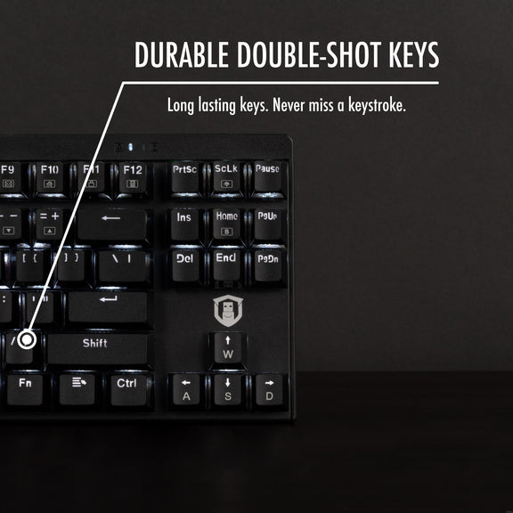 Plugable Compact 87-Key Mechanical Keyboard With Red-Style Switches ...